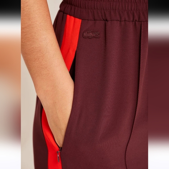 Lacoste 32 34 40 Bordeaux Track Pants - New - Picture 3 of 13